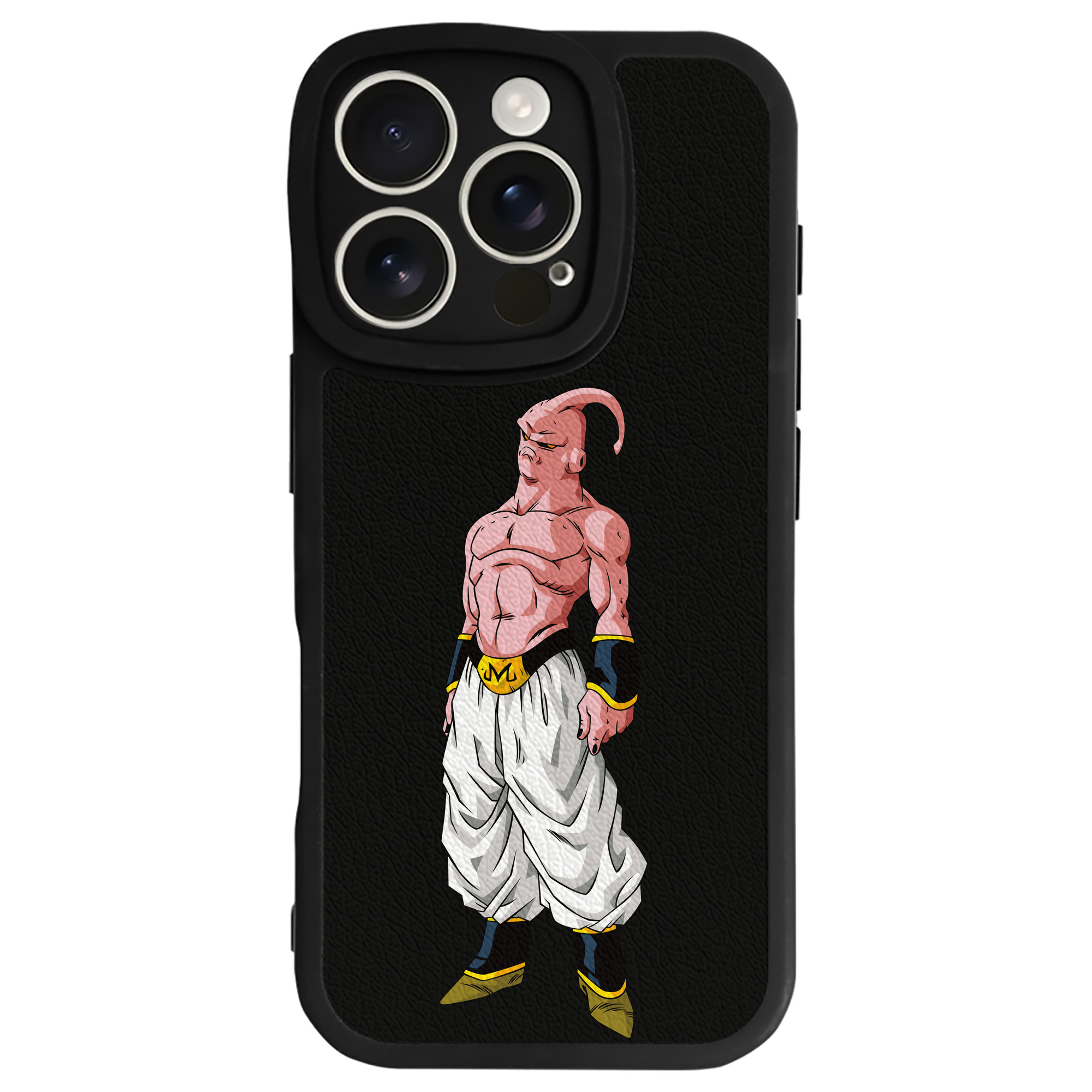 （画像用） ドラゴンボール 魔人ブウ DRAGON BALL Majin Buu 【iPhone 16シリーズ対応】シリコンスマホケース（レザー調） 材質：シリコン